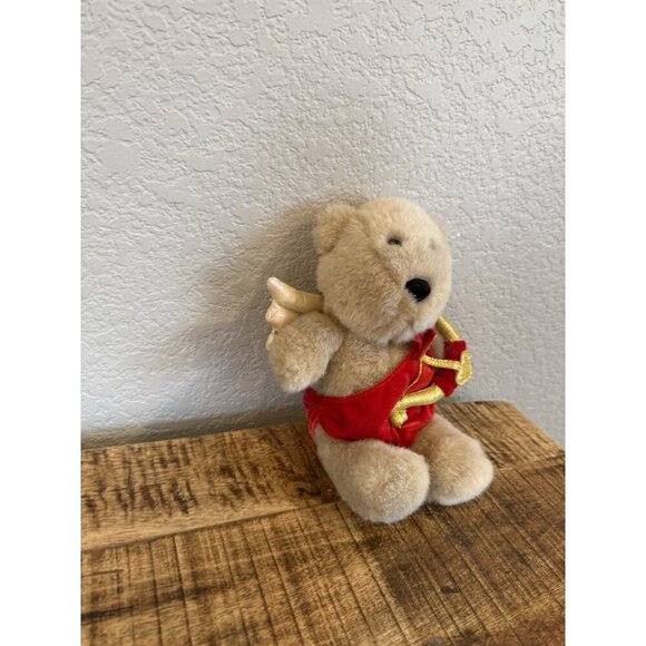 Starbucks Plush Bearista Bear 13th Edition Cupid Valentine 2001 Bow Arrow - Picture 3 of 8